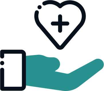 Hand holding heart